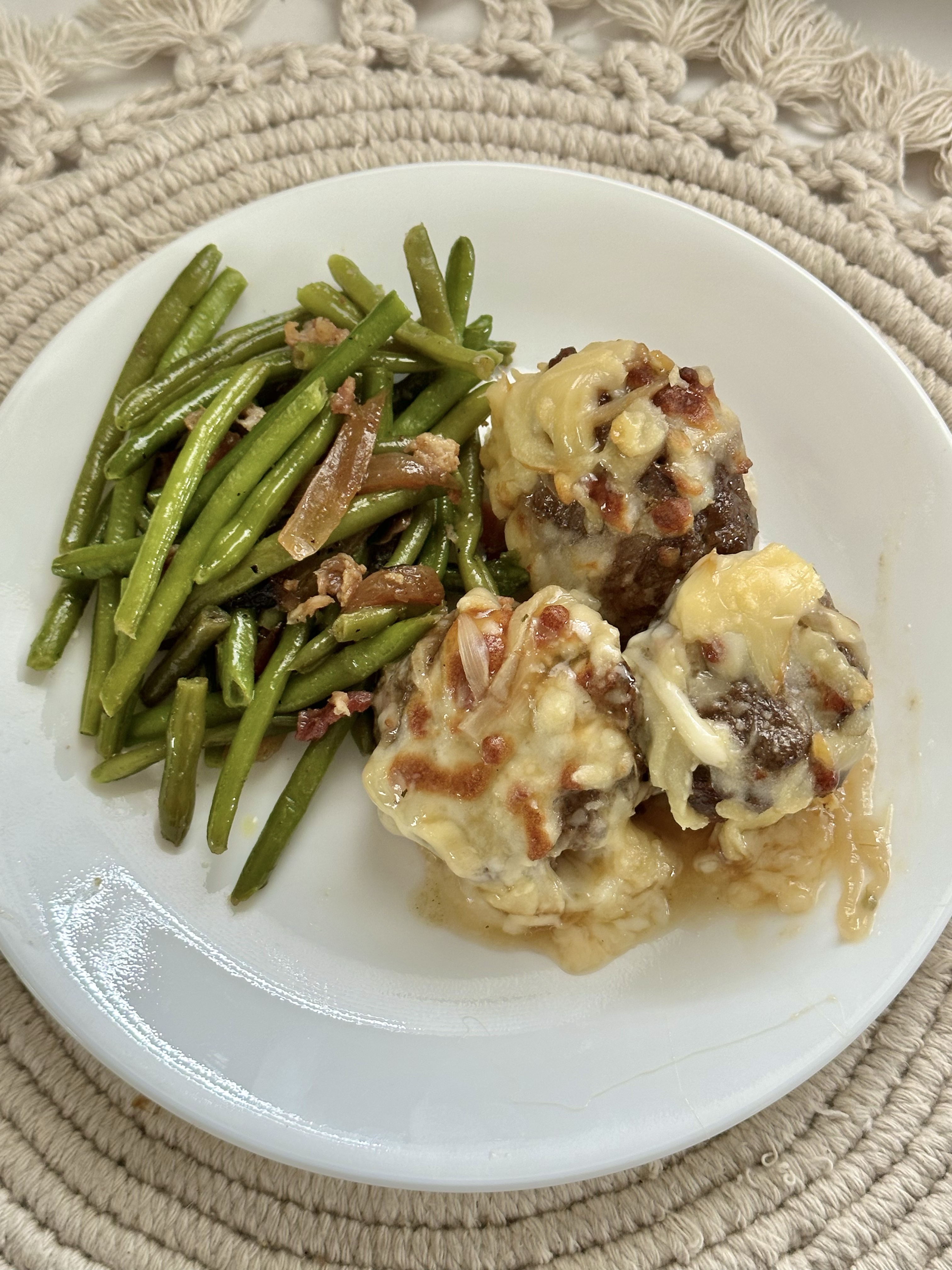 French Onion Meatballs